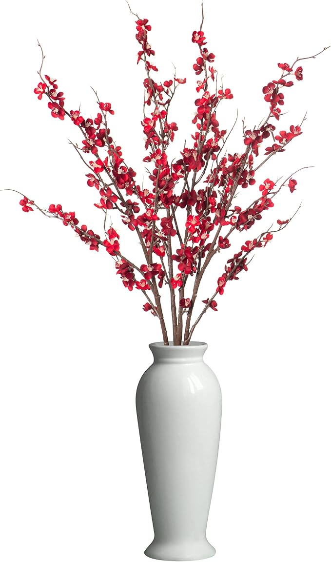 Ammyoo 4Pcs Cherry Blossom Branches Artificial Flowers - Image 8