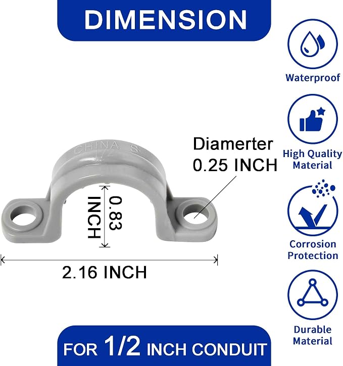 Yariwiz 1/2 PVC Electrical Conduit Fitting Plastic Liquid Tight Conduit - Image 4