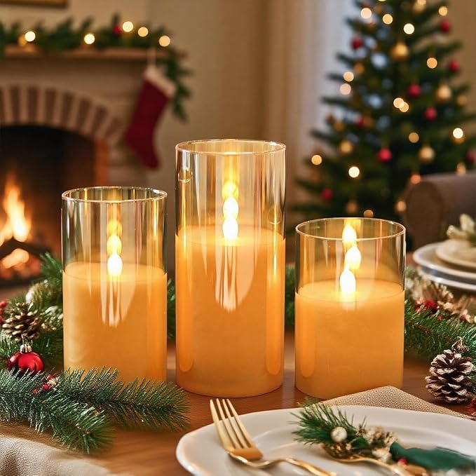 GenSwin Glass Rechargeable Flameless Candles - Image 7