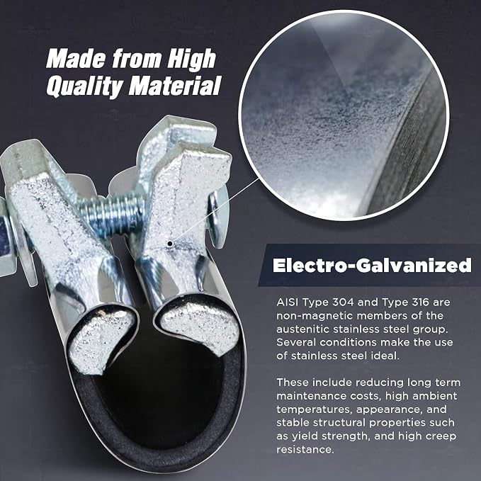 Highcraft Pipe Repair Clamp 3/4'', IPS Single Bolt, 3” Long, Stainless Steel - Image 6