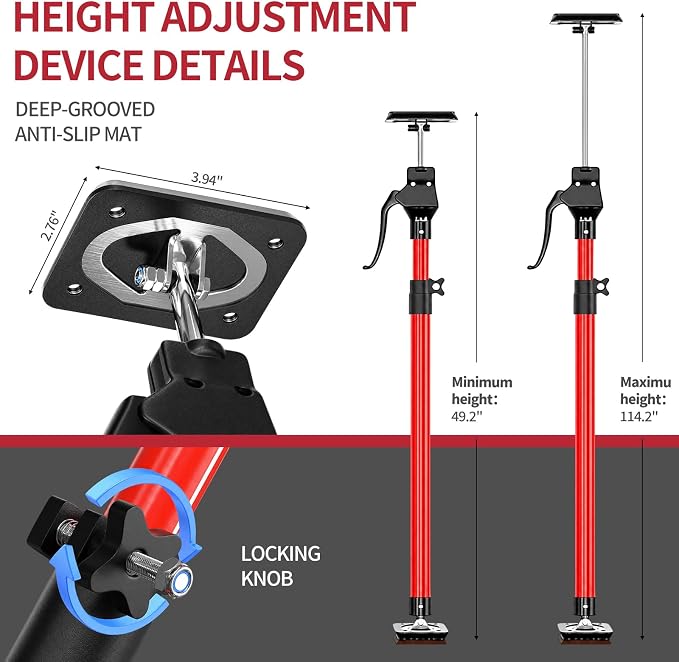 Cabinet Jacks for Installing Cabinets, 3rd Hand Tool Support System, Heavy-Duty - Image 2