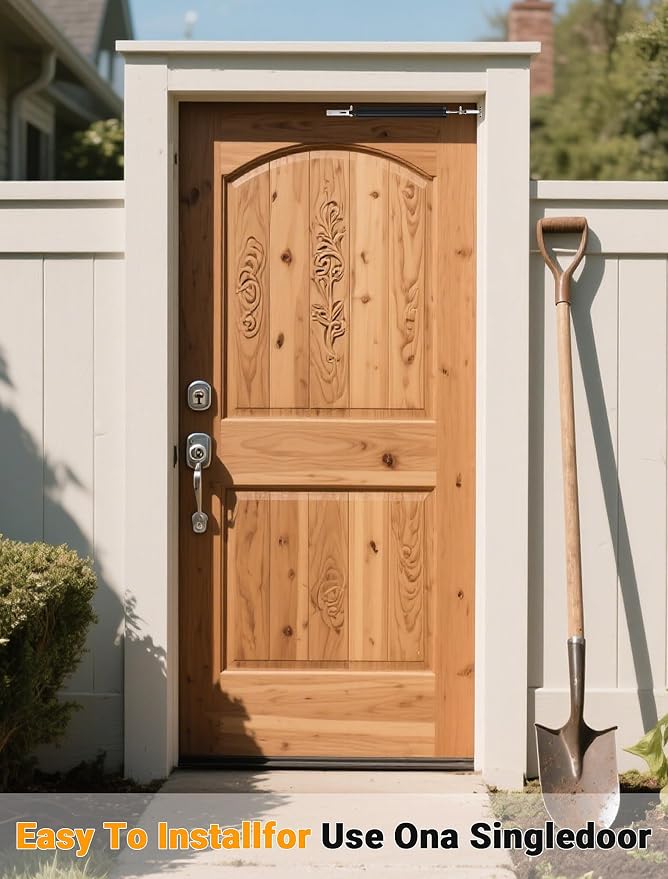 Black Storm Door Closer, Pneumatic Screen Door Closer - Image 7