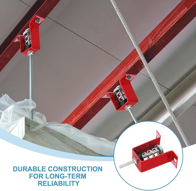 PATIKIL Ceiling Spring Vibration Isolator Hangers, 4 Pack 66lbs Mechanical - Image 4