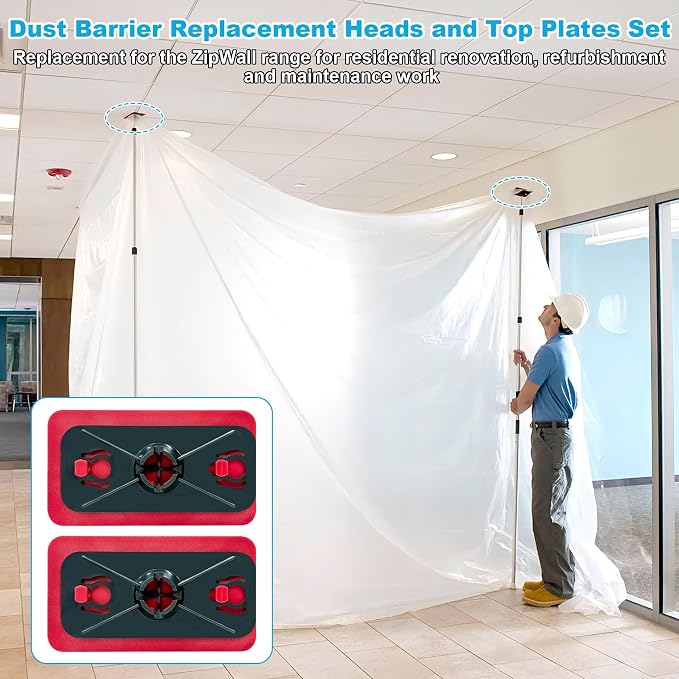 Dust Barrier Replacement Head and Non-Skid Plate Set Fit - Image 6