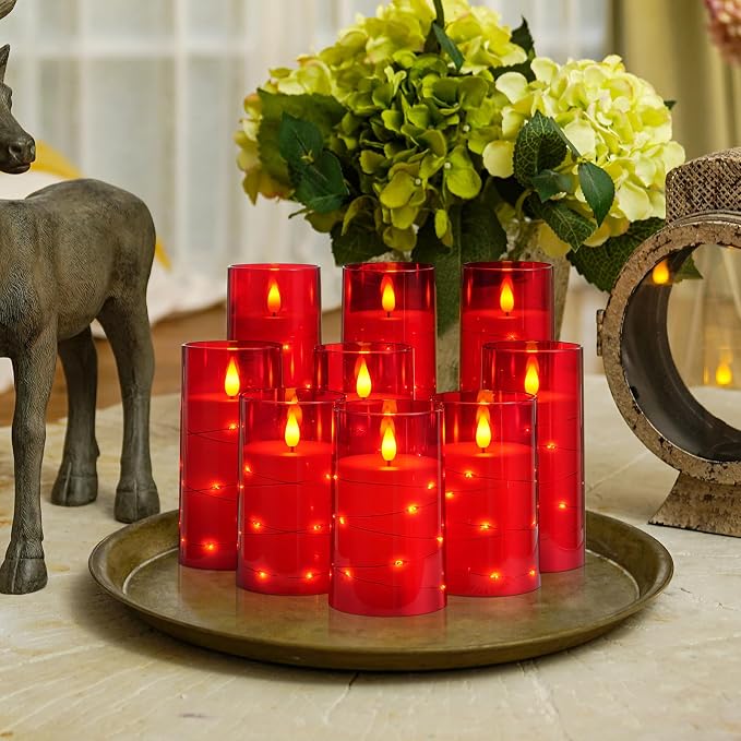 Homemory 9 Pcs Flameless Candles - Image 2