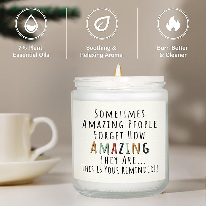 Craftique Gifts for Women, Birthday Gifts for Women- You're Amazing Candle | - Image 3