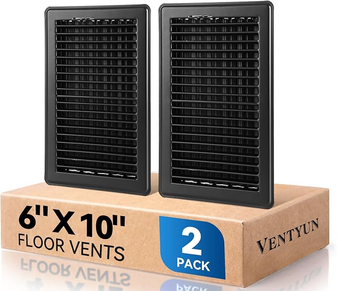 6" x 10" Floor Register Vent Covers 2Pack by VENTYUN