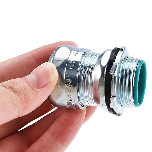 3/4 Inch EMT Raintight Compression Connector, Zinc Plated Steel Electrical - Image 3