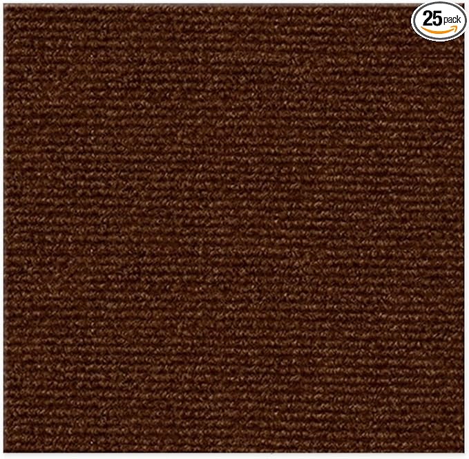25 Pack Self-Adhesive Carpet Tiles 12x12 Inch, Peel and Stick Temporary Flooring by Cvrtne