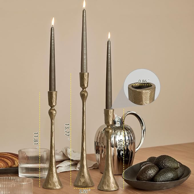 Vintage Cast Iron Taper Candle Holder - Image 2