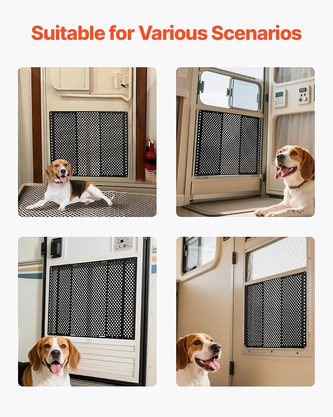 VEVOR RV Screen Door Protector, Adjusts from 22 to 31.5 inch, Adjustable Door - Image 6