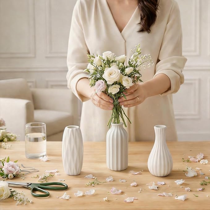 BEAHOT Ceramic Bud Vases Set of 16 - Image 3