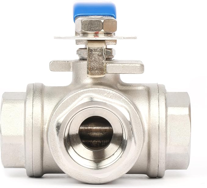 U.S. Solid 3/4" 3 Way Ball Valve - Image 6