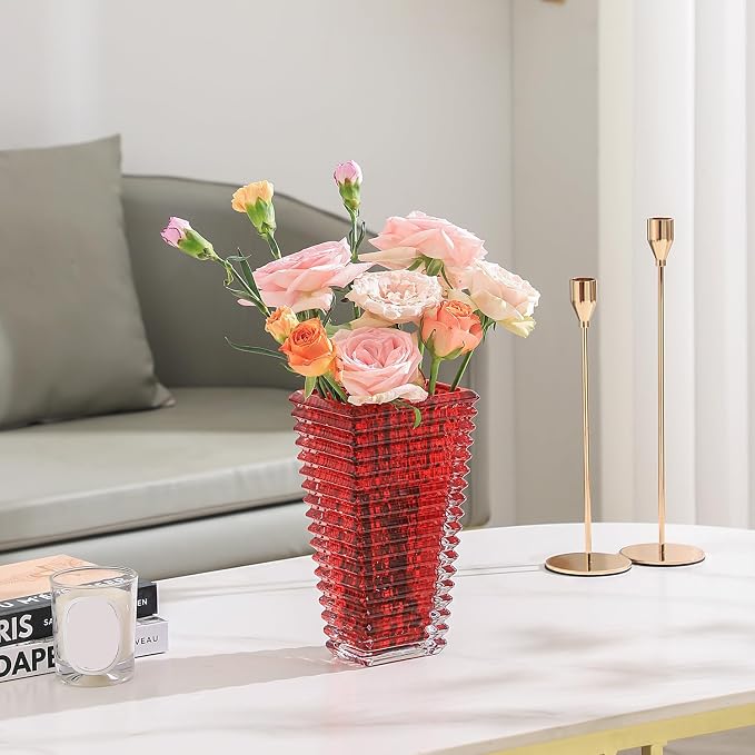 MCMCNCUIU Crystal Glass Vase, Large Crystal Vases - Image 3