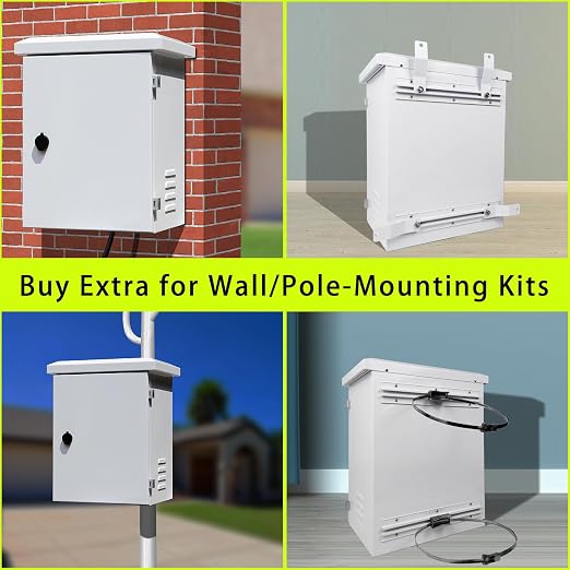 Metal Nema Enclosure with Fan Vented, Mount Track Electrical Box 16X20X12 | - Image 8