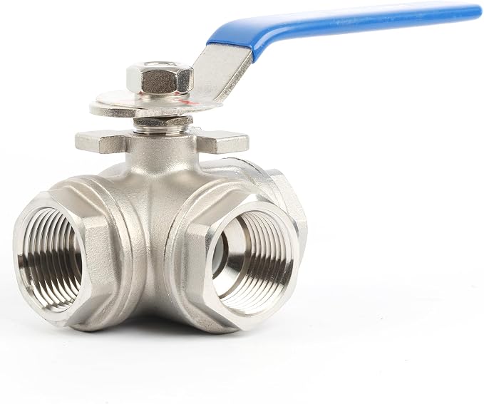 U.S. Solid 1" 3 Way Ball Valve - Image 6