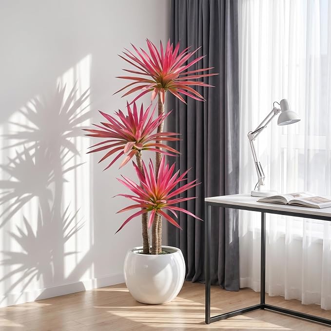 GTIDEA 4.82 FT Artificial Agave Plant Fake Tree in Plastic Pot | Realistic Tall - Image 7