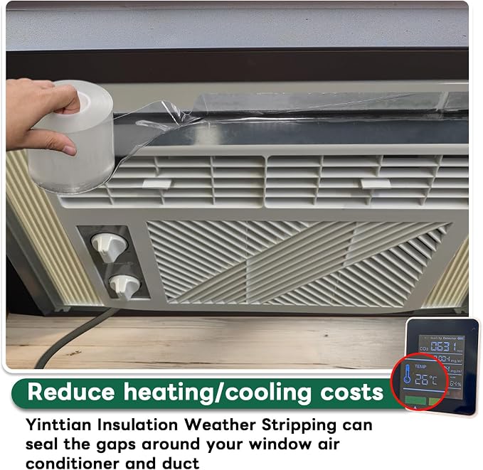 Window and AC Sealing Tape for Frame Draft Insulation, 20 Mil, 2 inch X 33FT | - Image 4