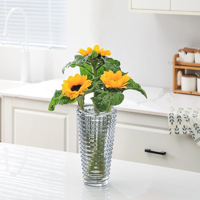 MCMCNCUIU Large Crystal Vase for Flowers, Large Glass Vases, Modern Decorative - Image 2