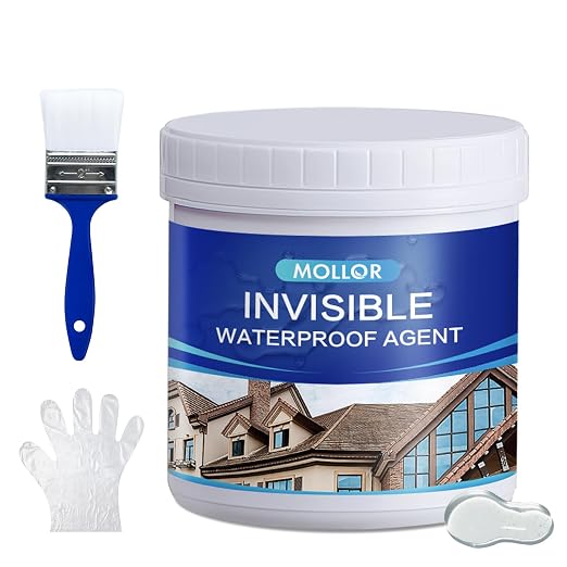 Transparent Waterproof Adhesive, 17.5oz Leak Invisible Waterproof Sealant by MOLLOR
