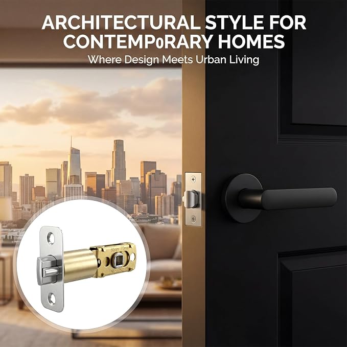 Adjustable Deadlatch 2-3/8'' or 2-3/4'', Adjustable Door Latch Entry Door Lock - Image 3