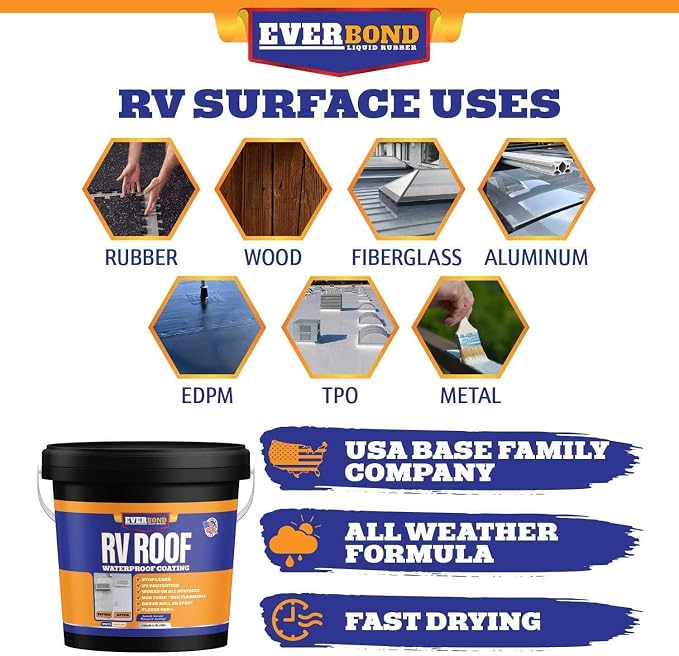 RV Roof Coating, Solar Reflective RV Roof Sealant, Waterproofing - Image 6