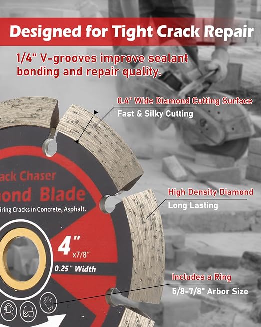 ZORUNNA 4" Diamond Crack Chaser Blade - Image 3