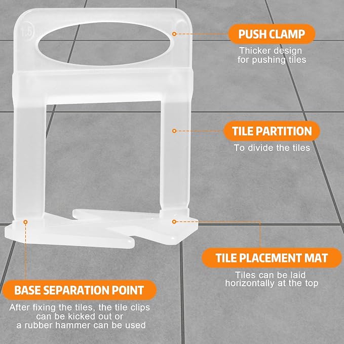 DGSL 3500 Pcs Tile Spacers 1/8 Inch, Tile Leveling System - Image 5