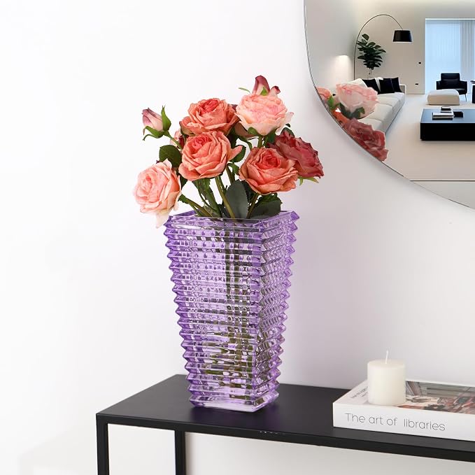MCMCNCUIU Crystal Glass Vase, Large Crystal Vases - Image 2