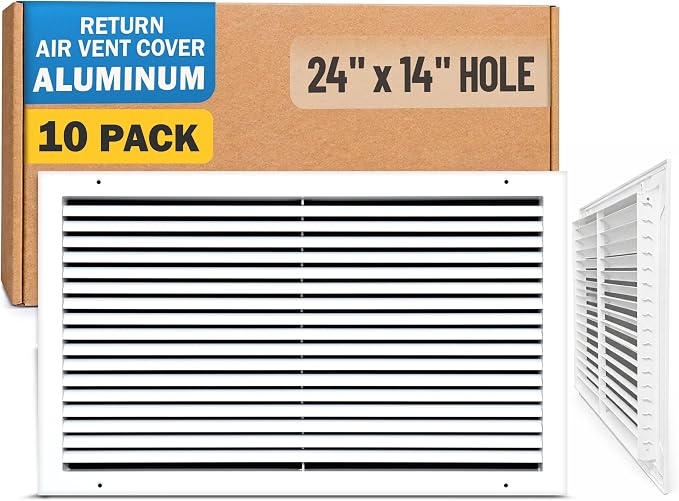 Fits 24x14 Hole | Aluminum Return Air Grille by Handua | Vent Cover Grill by Handua