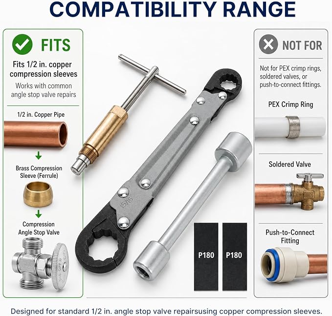 HOLDLY Angle Stop Wrench Kit - Image 6