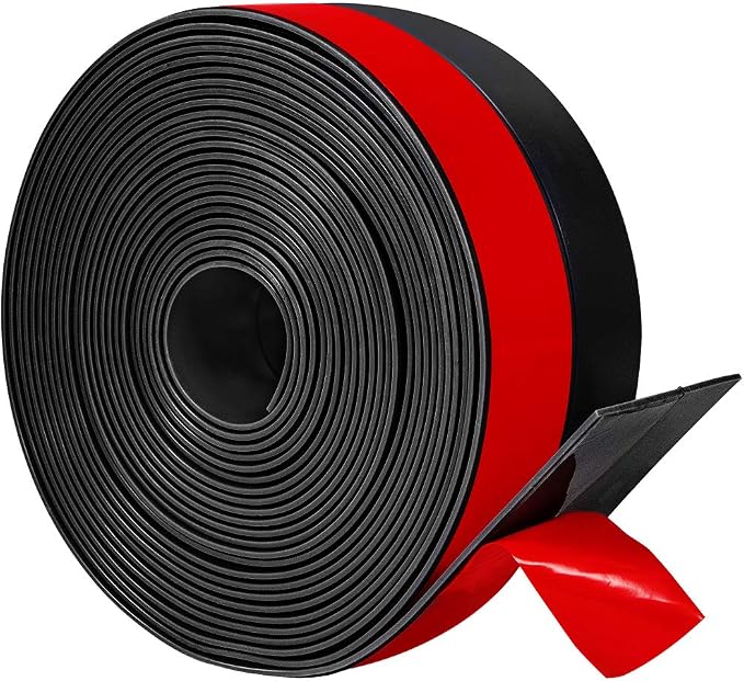 TORRAMI Silicone Door Sweep Draft Stopper 2 inch Width 20 Feet Length, Seal by TORRAMI
