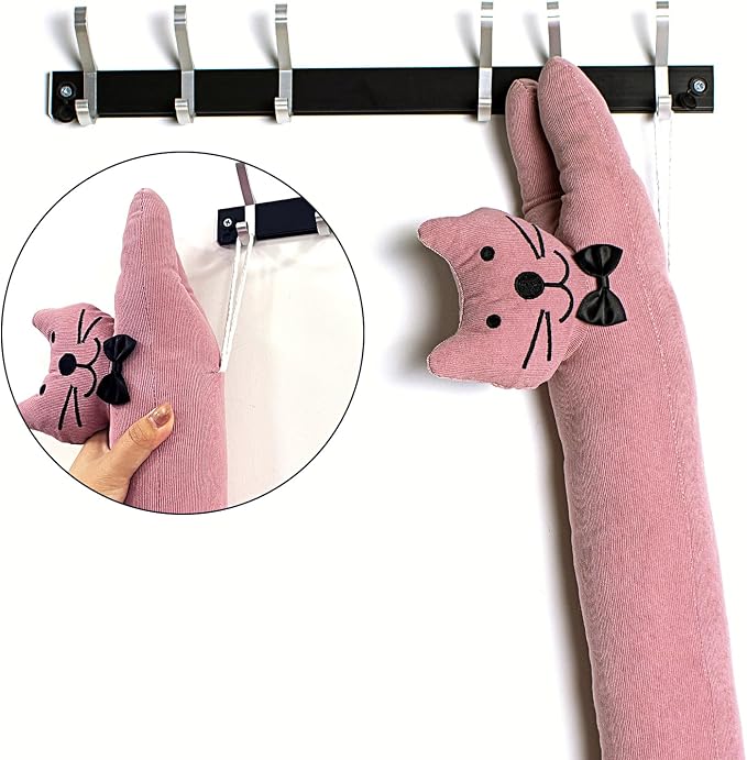 Cat Fabric Under Door Draft Stopper, 3LB Heavy Duty Decorative Soundproof Door - Image 6