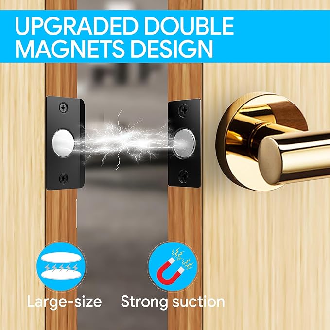 Door Ball Catch Hardware, Adjustable Hidden Magnetic Ball Catch, Stainless - Image 2
