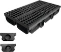 2 Pack 19.7x5.5x3.7 in. A15 Channel Drain by NATOTELADrainageSpecialist