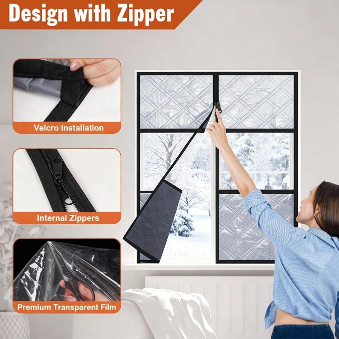 47" X 63" Visible Thermal Window Cover Insulation Kit - Image 4