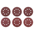 HARFINGTON 30Pcs 5Inch Sanding Disc 8 Hole Hook and Loop Sandpaper Red | by HARFINGTON