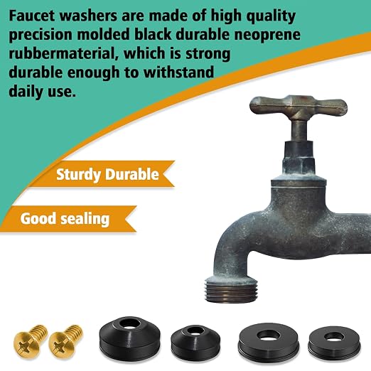 XBVV 106 PCS Faucet Washer Assortment Kit - Image 4