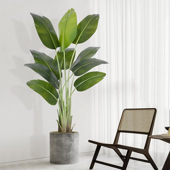 Artificial Bird of Paradise Plant 5Ft Tall Fake Tropical Palm Tree Large Fake - Image 3