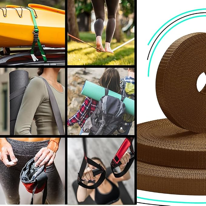 Webbing Strap, 3/4" to 2", 10-50 Yds, EDC gear, backpack repair and pet dog - Image 6
