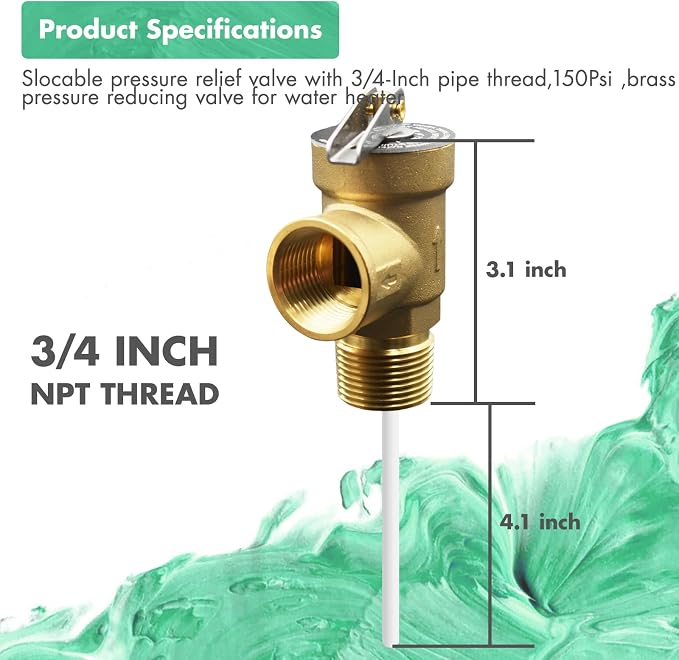 VAV 3/4" T&P Relief Valve, 150 PSI, CSA Listed - Image 3