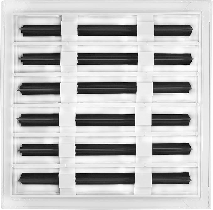BUILDMART - 12x12 Modern AC Vent Cover - Decorative White Aluminum Air Vent - - Image 2