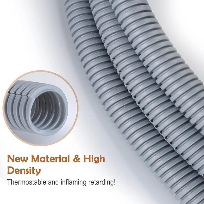 ZhiYo 20FT 3/8” Wire Loom Split Tubing Auto Wire Conduit Flexible Cover | High - Image 4