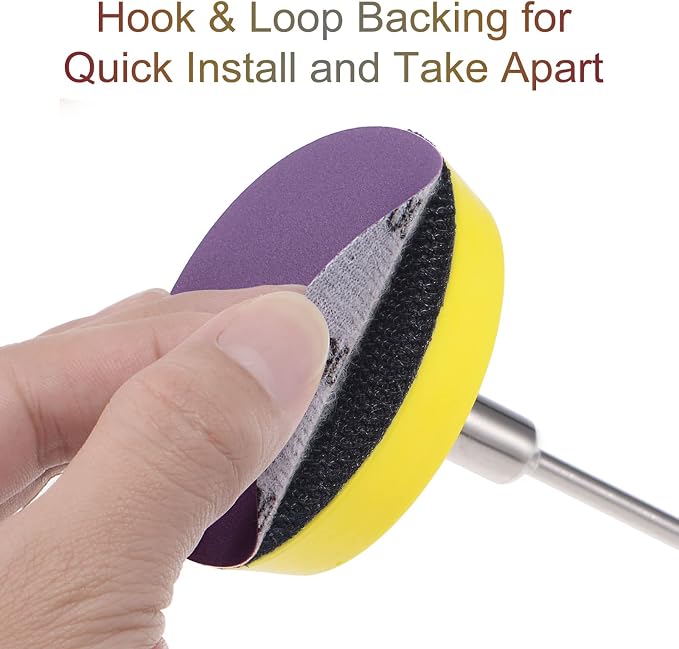 uxcell 30Pcs 3" Purple Sanding Discs 2500 Grits Hook and Loop Sand Paper | - Image 4