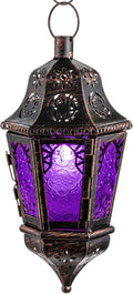 Moroccan Decorations Indoor, 13.6’’ Lantern Decorative Outdoor, Halloween Style by DECORKEY
