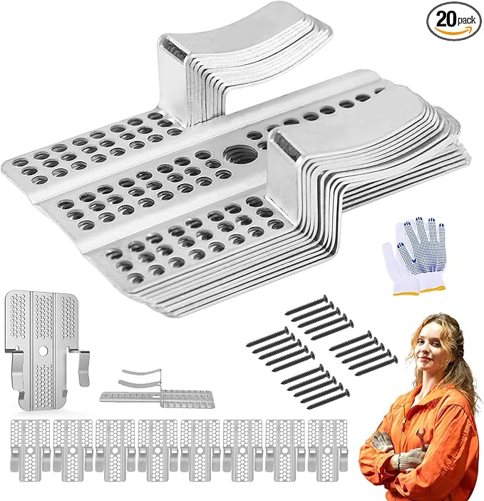 Drywall Repair Clips for 1/2 & 5/8 Inch Panels, Stainless Steel Drywall Clips by LYLZB