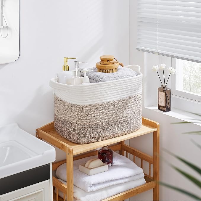 OIASKET Storage Basket for Organizing, Woven Baskets for Storage, Rectangle - Image 8