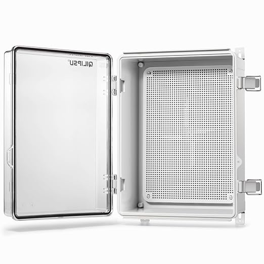 QILIPSU Outdoor WiFi Enclosure, 14.6"x10.6"x5.9" Waterproof Electrical Junction by QILIPSU
