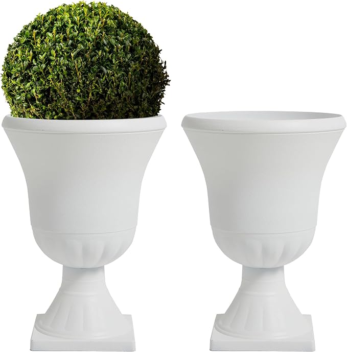 Worth Garden 2-Pack Urn Plastic Planters by WORTH