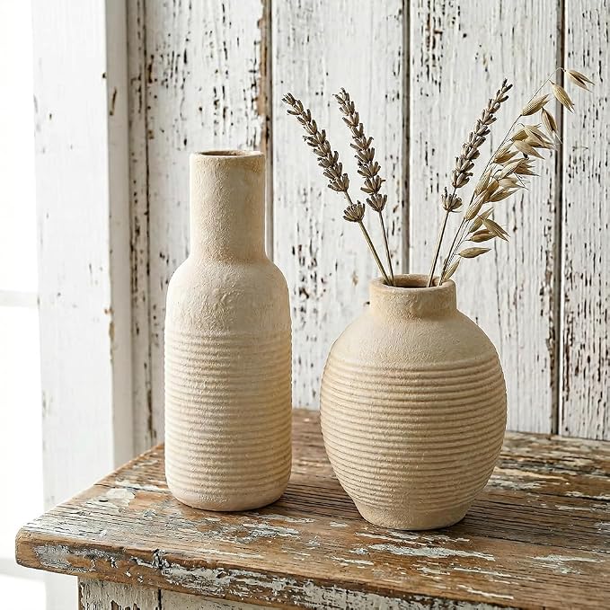 Rustic Farmhouse Vase Set of 3 - Image 6